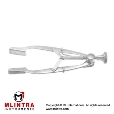 Stevenson Lacrimal Sac Retractor Solid Blades With Serrated Edge - Adjustable Stainless Steel, Blade Size 13 mm